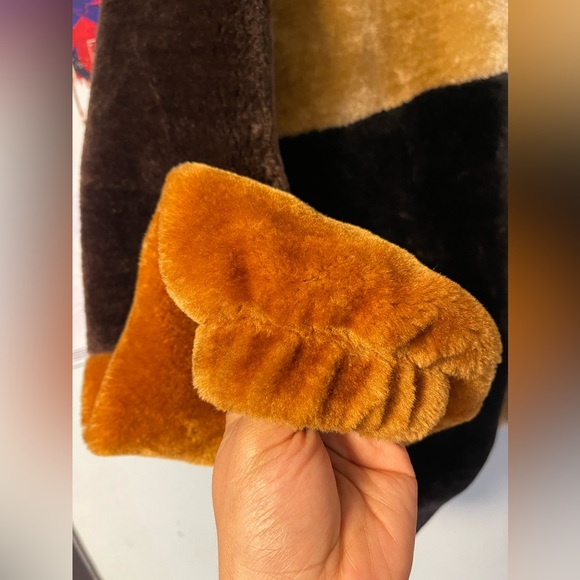 Urban Outfitters Faux Fur Patchwork Coat - Picture 4 of 7